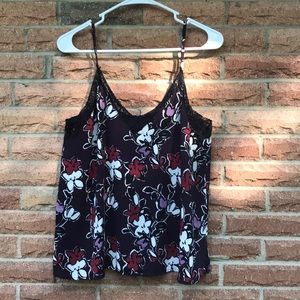 Floral tank (blouse material)